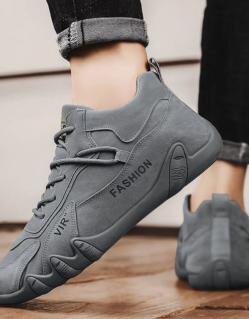 Load image into Gallery viewer, Canvas Shoes for Men Shoes Men Lace up Extra Wide Dress Shoes for Men Sports Shoes for Men Popular Labor Work Shoes Wear High Top Board Shoes Casual Leisure Shoes Mens Leather Casual Shoes Siz
