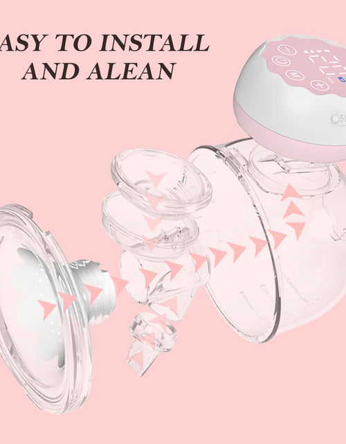 Load image into Gallery viewer, Electric Breast Pump,  Wearable Breast Pump, Hands-Free Breast Pumps with 3 Modes, 9 Levels, Pink
