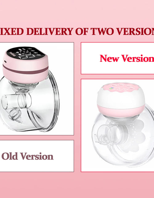 Load image into Gallery viewer, Electric Breast Pump,  Wearable Breast Pump, Hands-Free Breast Pumps with 3 Modes, 9 Levels, Pink
