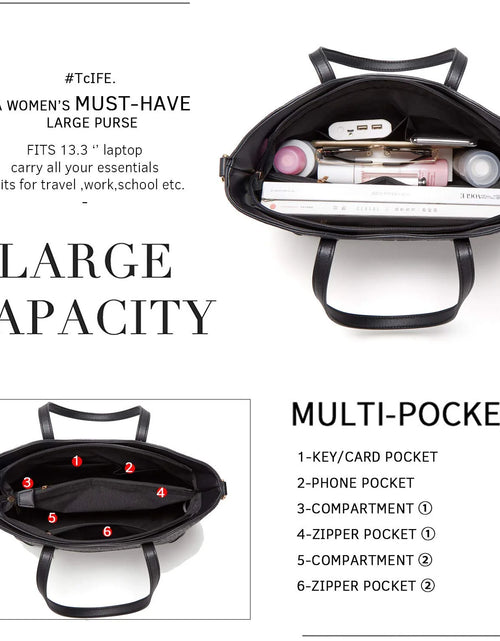 Load image into Gallery viewer, Satchel Purses and Handbags for Women Shoulder Tote Bags Wallets
