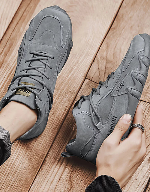 Load image into Gallery viewer, Canvas Shoes for Men Shoes Men Lace up Extra Wide Dress Shoes for Men Sports Shoes for Men Popular Labor Work Shoes Wear High Top Board Shoes Casual Leisure Shoes Mens Leather Casual Shoes Siz
