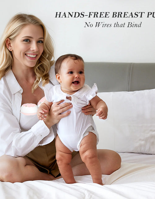 Load image into Gallery viewer, Electric Breast Pump,  Wearable Breast Pump, Hands-Free Breast Pumps with 3 Modes, 9 Levels, Pink
